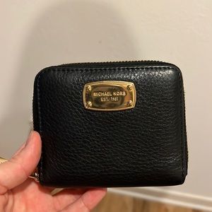 Black Michael Kors Leather Wallet
